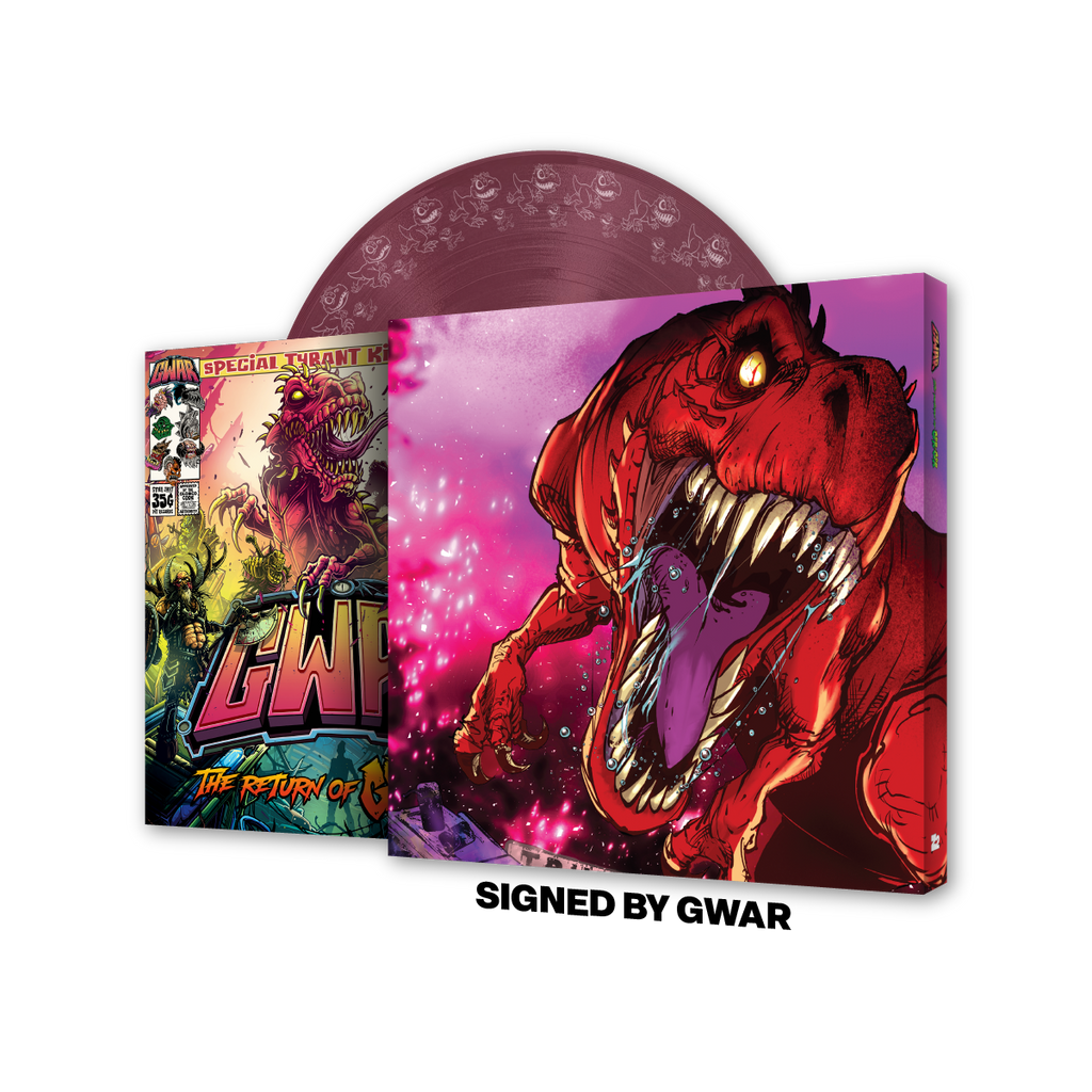 GWAR: 'The Return of Gor Gor' Signed Platinum Edition Comic Book + Vinyl LP (Limited Edition Fruit Punch) Z2 Comics