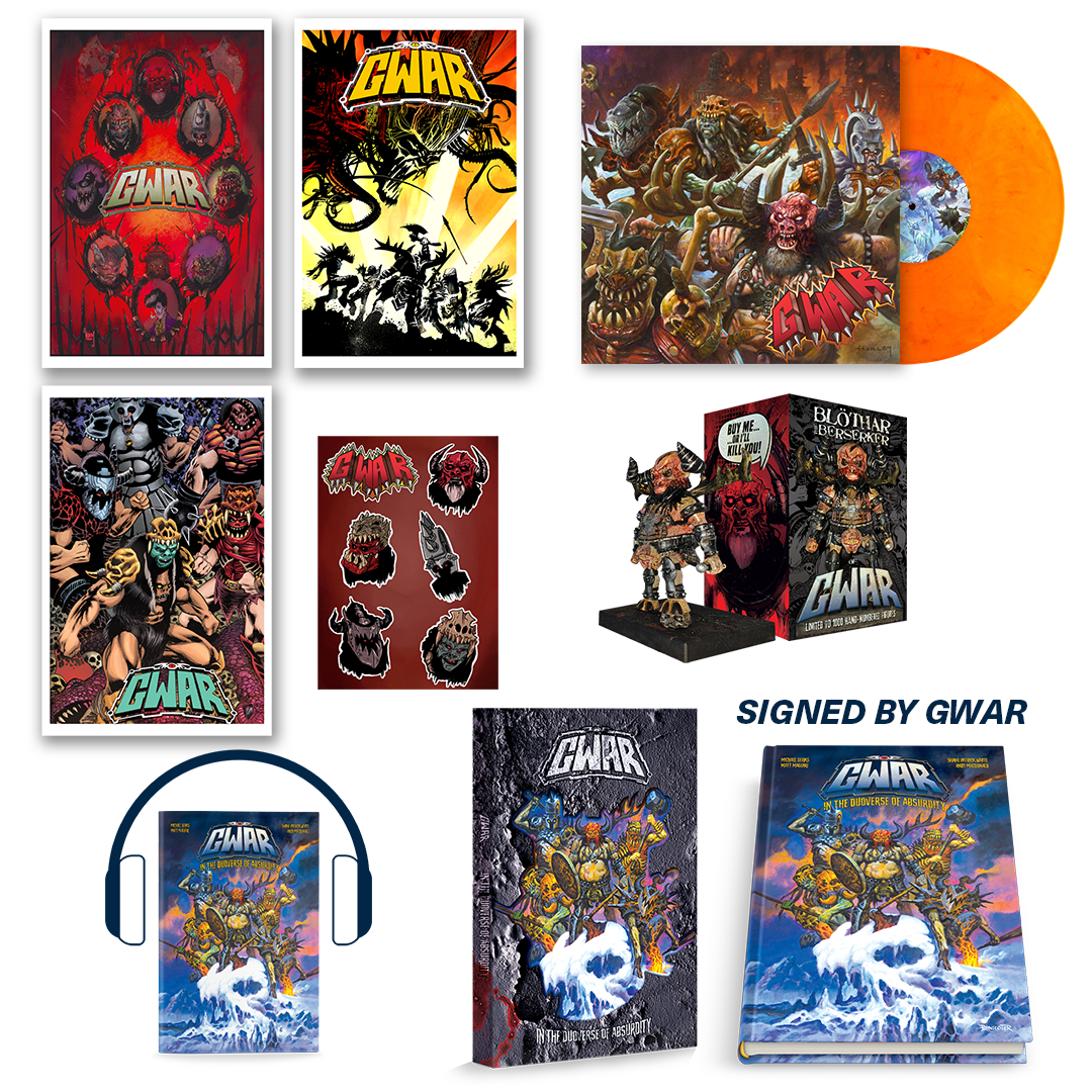 GWAR: In The Duoverse of Absurdity - SIGNED Super Deluxe Bundle Z2 Comics