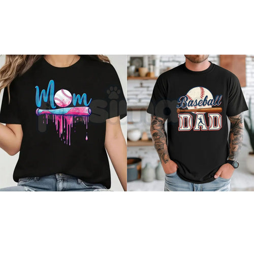 "Game Day Hero" Baseball Mom & Dad T-Shirt – Proud Baseball Parent Graphic Tee, Premium 100% Cotton Sports Fan Top, Soft Lived-In Heavyweight Bleacher Style Shirt, Made in USA Pasimax