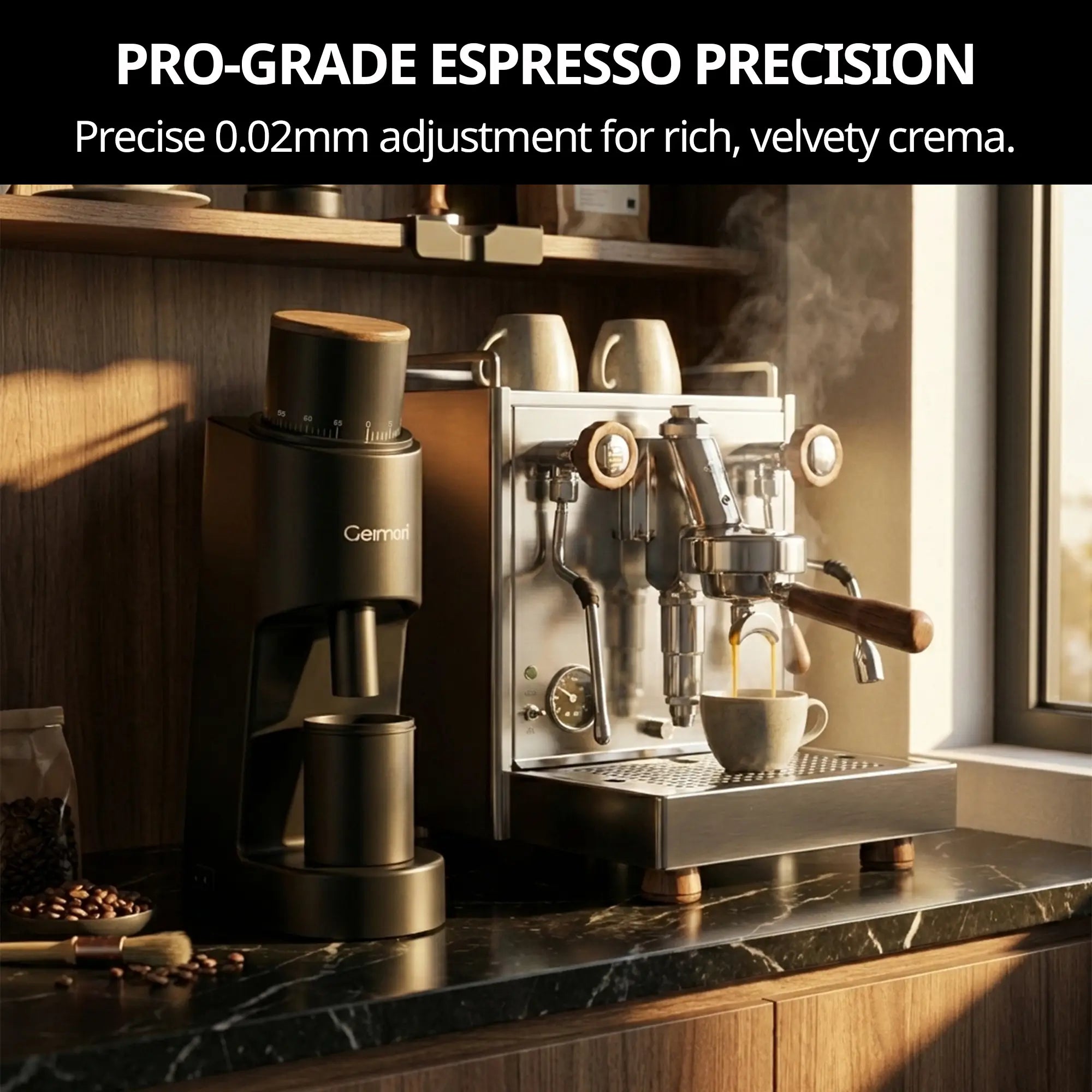 Geimori GU38 Coffee Grinder | Compact Single Dose Grinder Wirsh