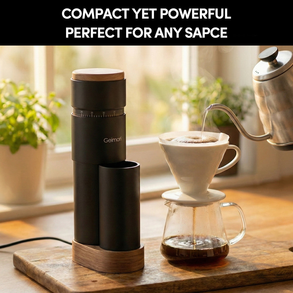 Geimori T38 Plus Electric Coffee Grinder | Compact Plug-in Grinder Wirsh