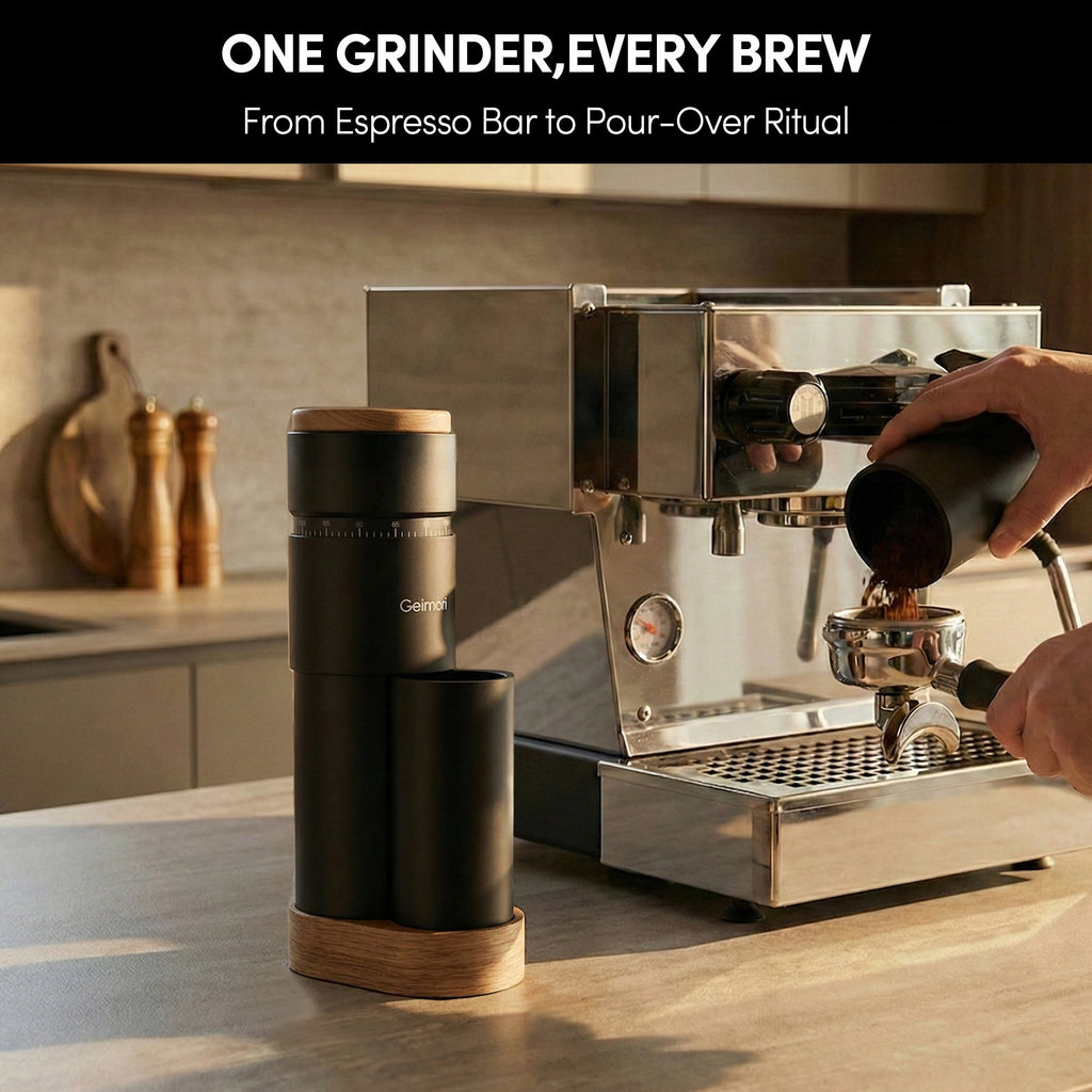 Geimori T38 Plus Electric Coffee Grinder | Compact Plug-in Grinder Wirsh