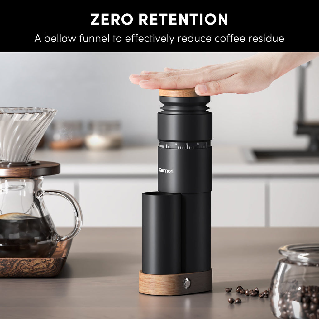 Geimori T38 Plus Electric Coffee Grinder | Compact Plug-in Grinder Wirsh