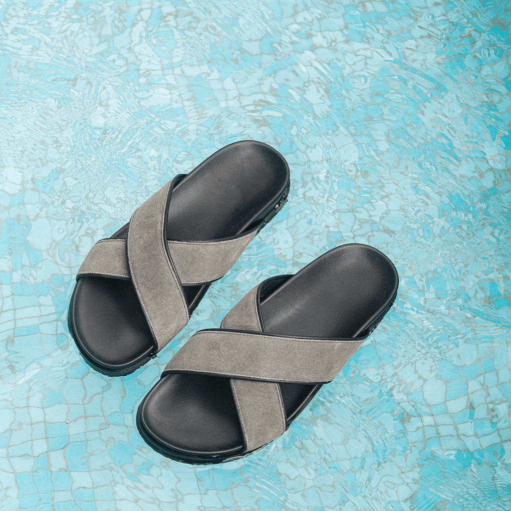 Men's Grigio Amalfi Crossover Sandal Del Toro Shoes