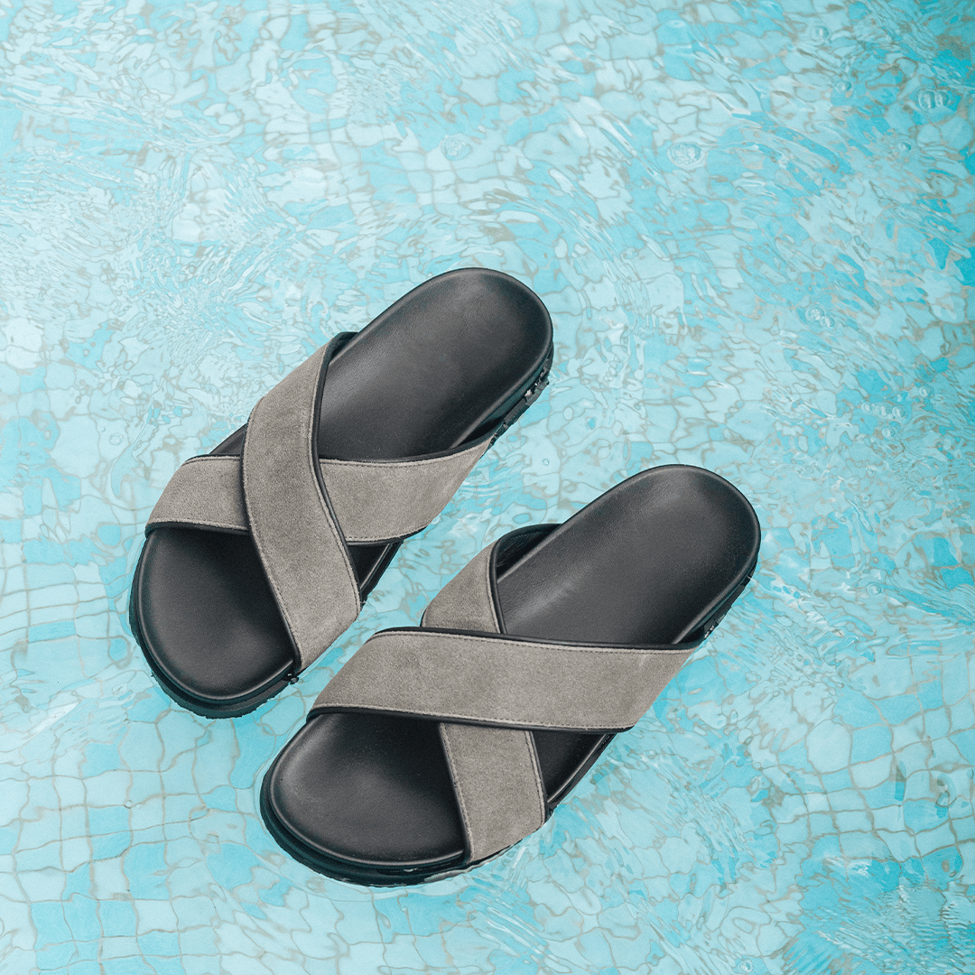 Men's Grigio Amalfi Crossover Sandal Del Toro Shoes