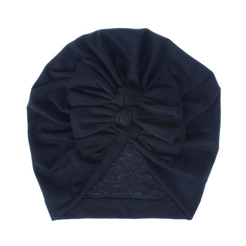 Modern Turban Baby Girls Bow Turban Hats Cotton Kids Beanie Children Hats Accessories For Girls Baby Stevvex