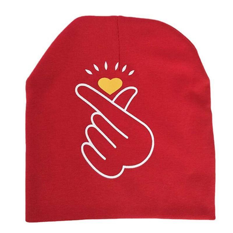 Modern Baby Hat Cute Ear Cotton Girls Cap Scarf Infant Hats Finger love Kids Boys Knitted Cap Winter hat I love mama/pap  Cap Stevvex