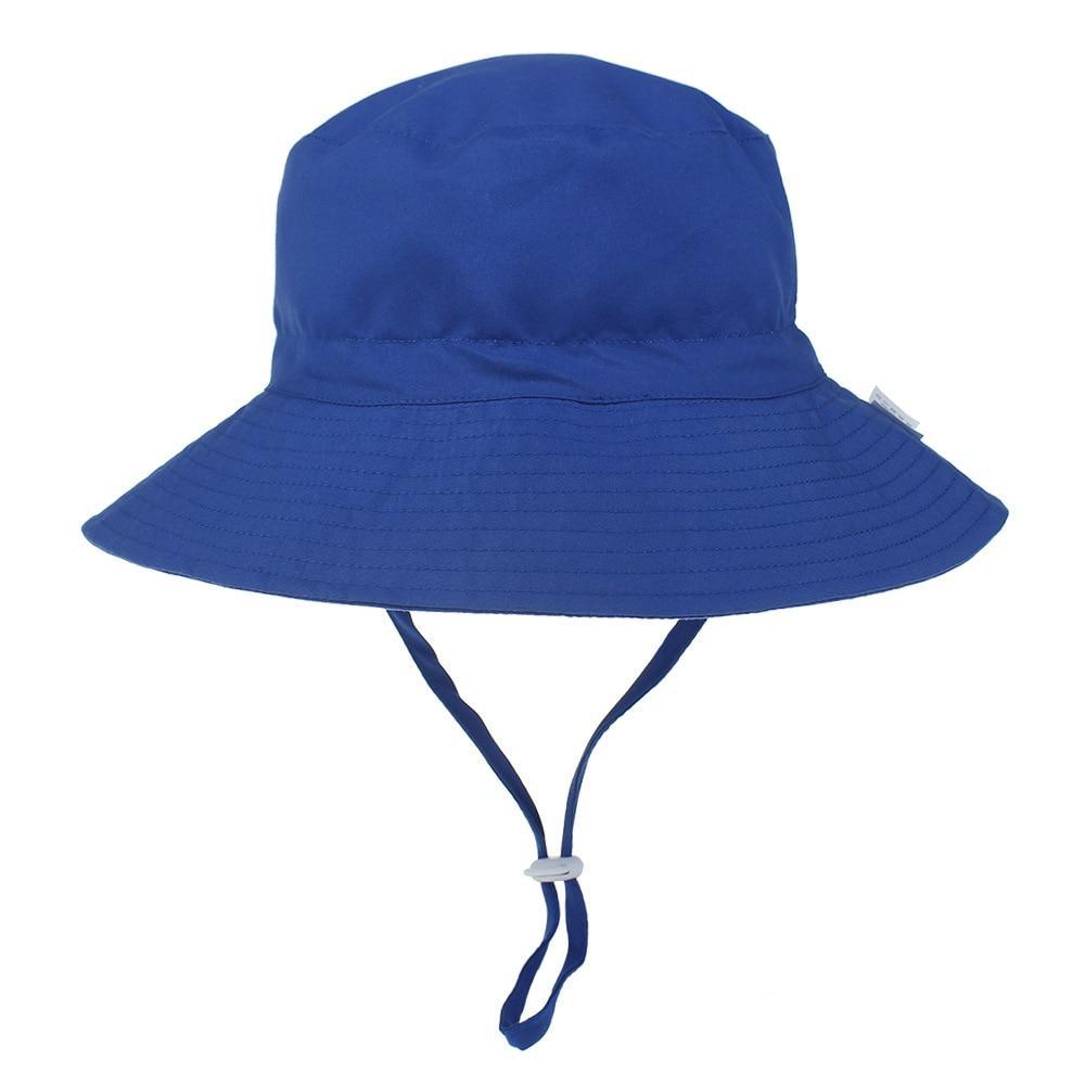 Modern Baby Hat for Girls & Boys Kids Bucket Hat Travel Beach Hat Baby Cap Sun Hats with Windproof Rope Stevvex