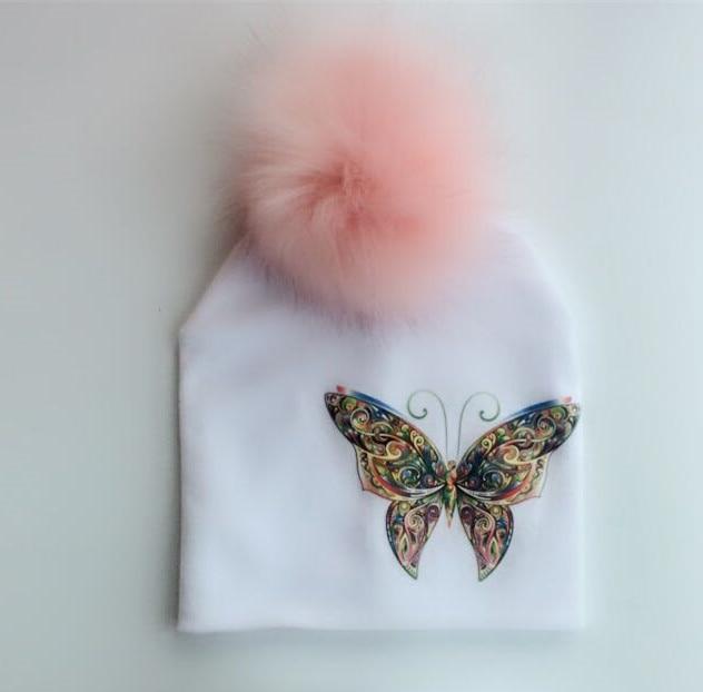 Fashion Baby Cap With Butterfly Toddlers Infant Bonnet Baby Hat For Boys and Girls Travel Hat Cap Stevvex