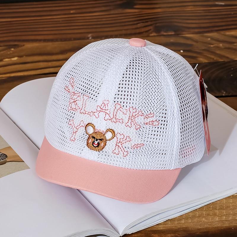 Luxury Summer Newborn Baby Sun Hat Cotton Beret Hat Cartoon Striped Bear Snapback Baseball Cap Baby Hats For girls and Boys Kids Stevvex