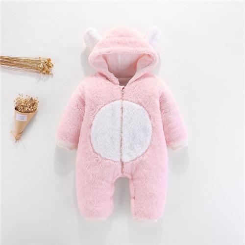 Newborn Winter Hoodie Baby Rompers Outwear Infant Baby Jumpsuit 3M -12M For Girls and Boys Winter Romper Stevvex
