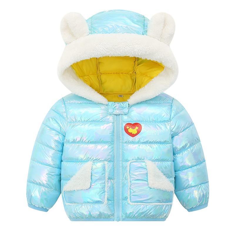 Shiny Modern Luxury Speciall Designed Winter Outerwear Hooded Coat & Jacket Winter Fashion Kids clothing Models For  Babies and Girls 3-24 Months Stevvex