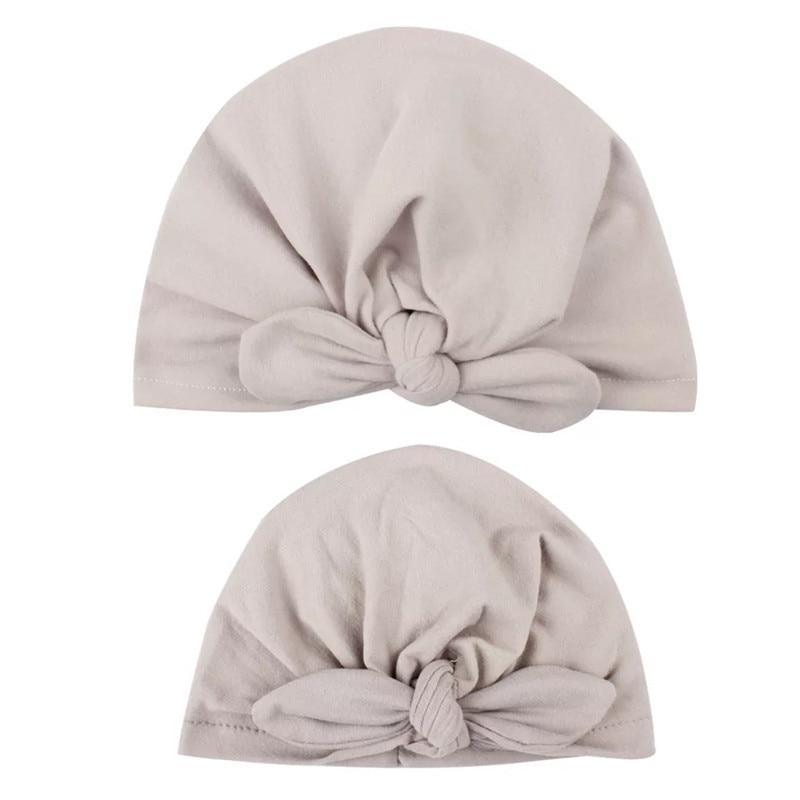 Modern Mom&Baby Turban Mother Baby Hat Headbands Mom Daughter Bow Knot Caps Print Solid Parent-Child Hair Accessories Stevvex
