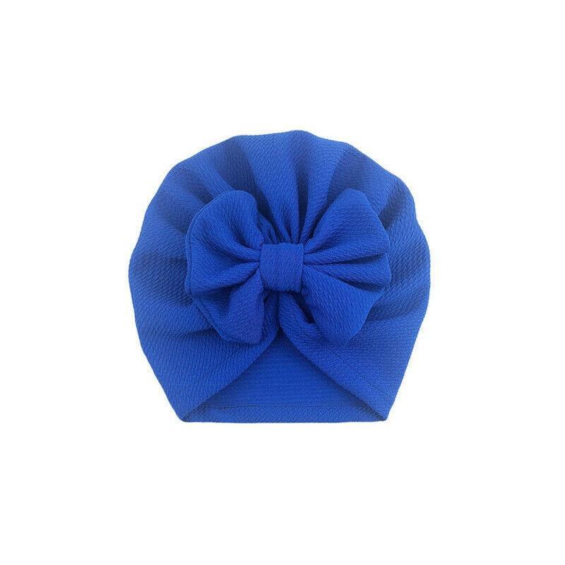 Baby Girl Hat Turban With Bow Knot Infant Beanie Solid Big Bowknot Cap For Girls Kid Hats Stevvex