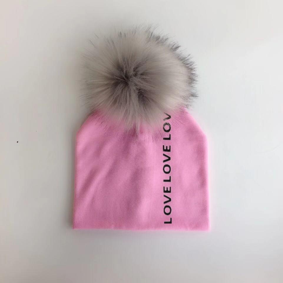 Newborn Kids Cotton Hats Cap With Pom Children's Hat Boy Accessories Toddler Caps Stevvex