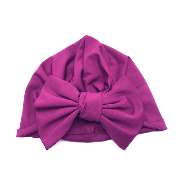 Luxury Modern Baby Headband Hat Bowknot Print Cotton Stretchy Turban Headband Infant Head Wrap Beanie Hat  For Babies and Kids Stevvex