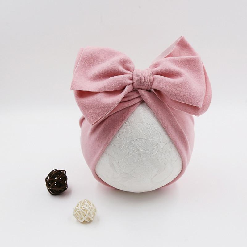 Cute Bows Baby Hat Knot Intant Baby Girls Newborn Turban Soft Children Kids Toddler Beanie Cap Stevvex