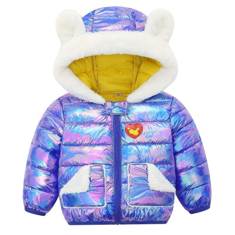 Shiny Modern Luxury Speciall Designed Winter Outerwear Hooded Coat & Jacket Winter Fashion Kids clothing Models For  Babies and Girls 3-24 Months Stevvex