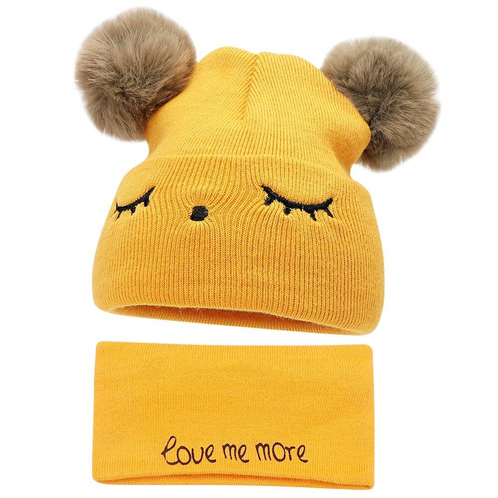 Winter Children Hat Bonnet Enfant Knitted Cute Baby Cap For Girls Boys 0-24 Months For Kids In Modern Bear Design Stevvex