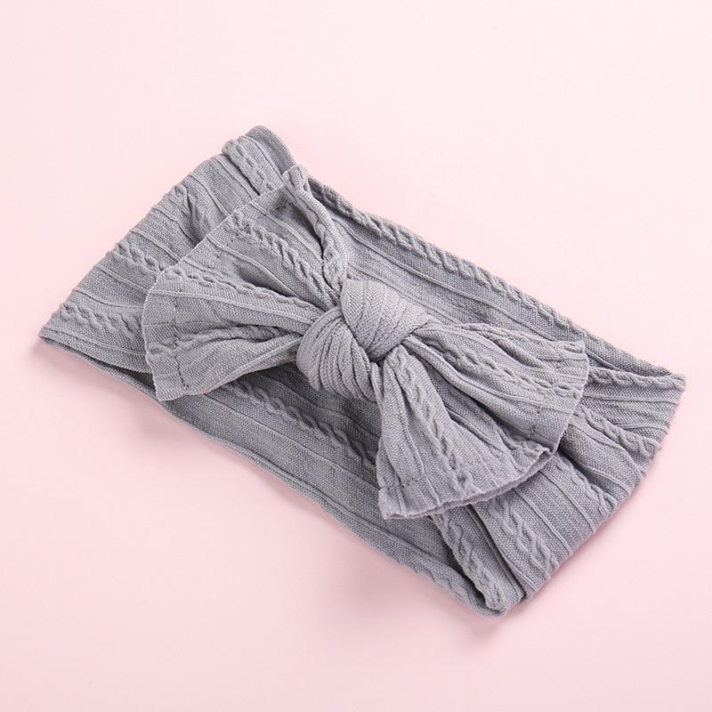 Handmade Modern Baby Headband Soft Elastic Cotton Baby Hat Solid Color Kids Cap Bonnet Knit Girls Hats Hairband Baby Accessories For Mother & Daughter Stevvex