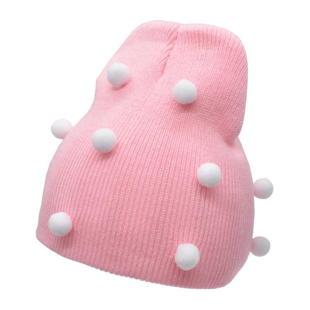 Modern Trend Big Bows Knitted Baby Girl Hat Cap Warm Kids baby winter Hat For Girls Stevvex