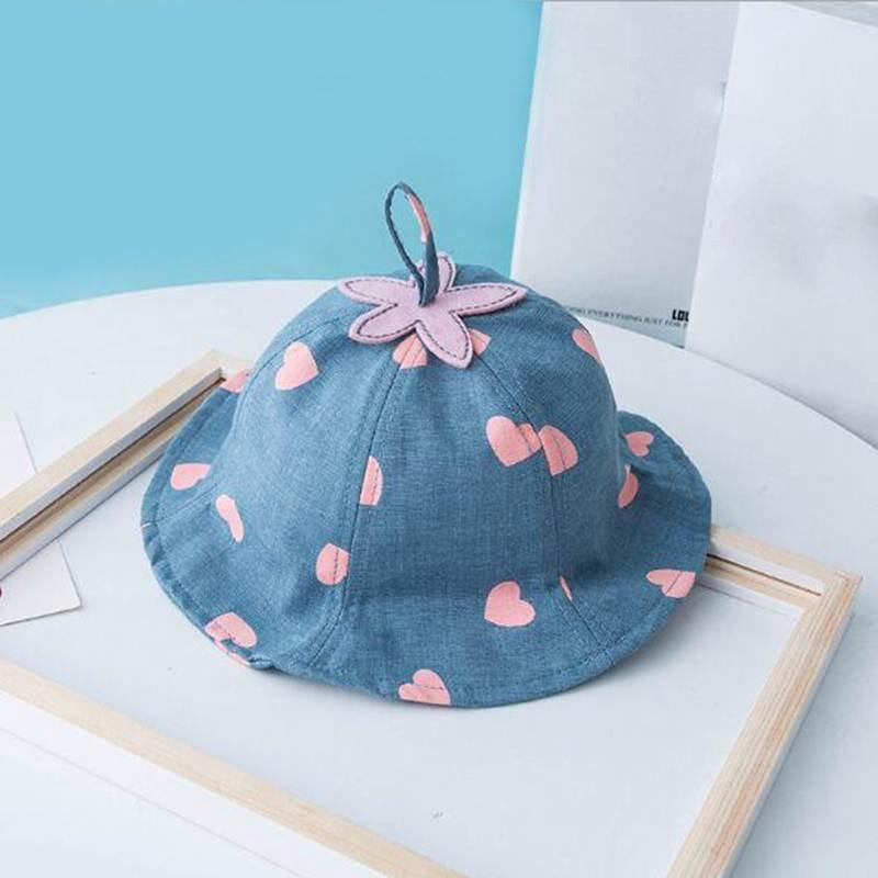 Lovely Baby Hat Soft Cotton Bucket Hat For Baby Boys and Girls Cartoon Bear Star Prints Cap Kids Fishing Hat Stevvex