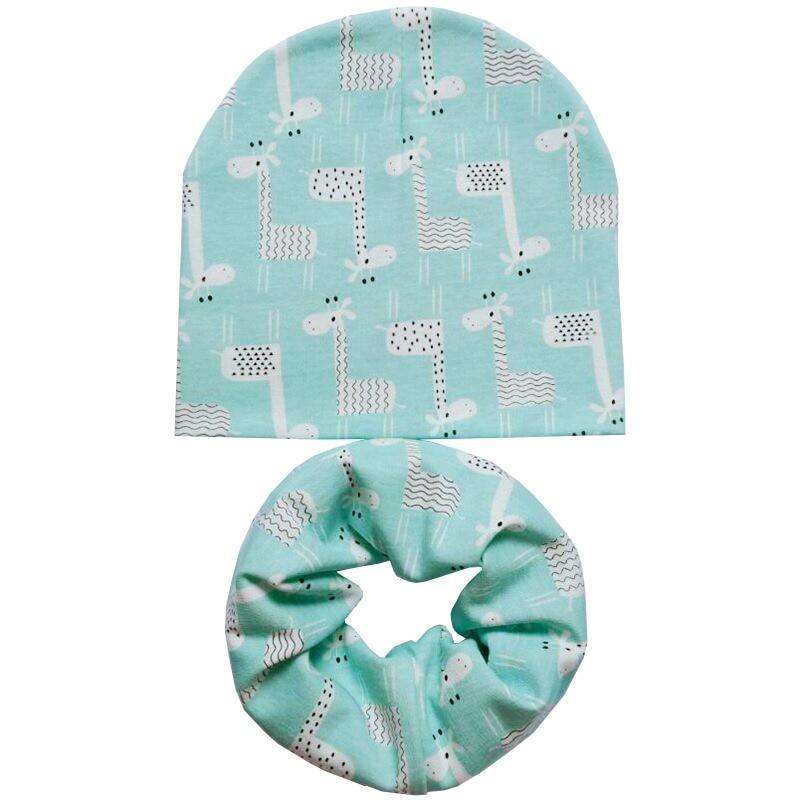 Modern Cartoon Cotton Baby Hat Winter Baby Girls Hat Newborn Boys Hats Kids Cap Scarf Set Children Beanies For Kids With Scarf Stevvex
