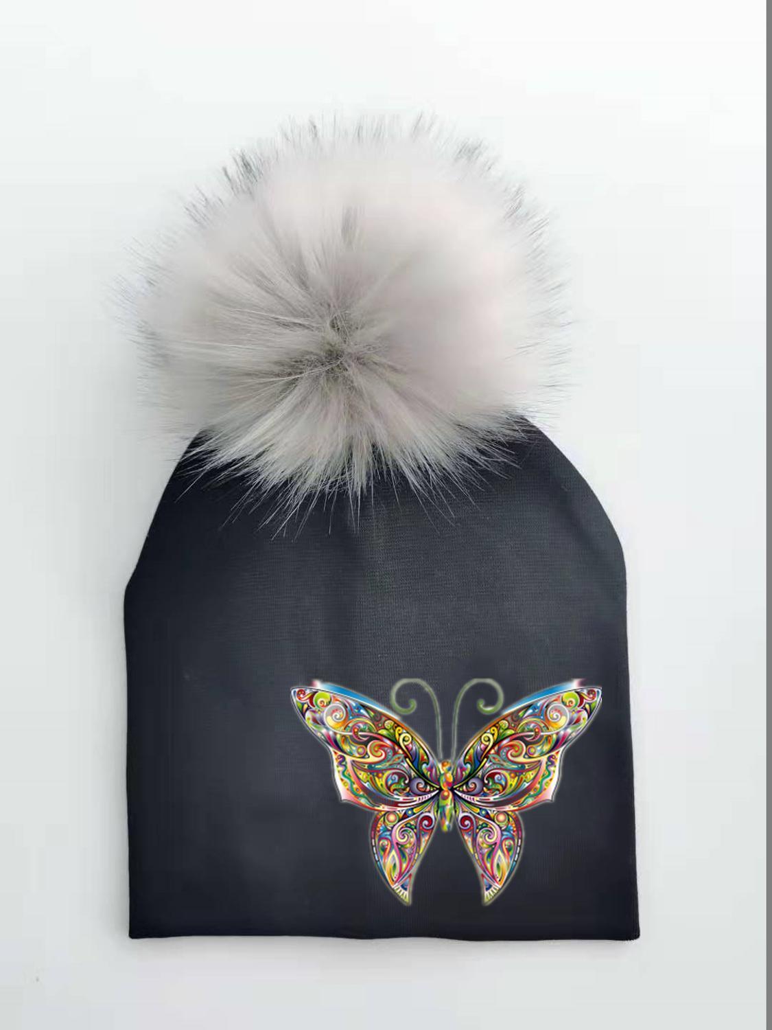Fashion Baby Cap With Butterfly Toddlers Infant Bonnet Baby Hat For Boys and Girls Travel Hat Cap Stevvex