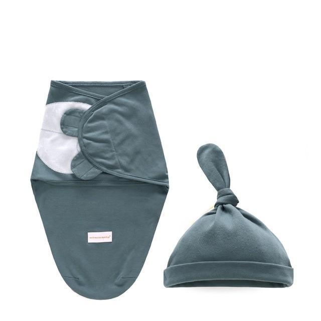 Newborn Wrapping Swaddle Baby Envelop Wrap Blanket Baby Hat Sleeping Bag Set Sleep Bag Stevvex