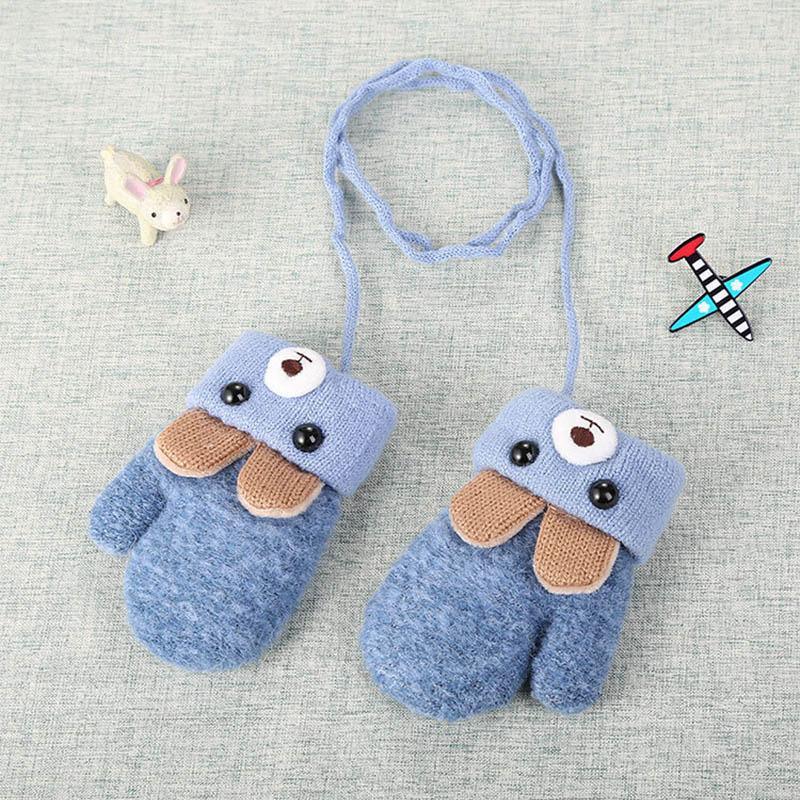 New Fashion Children Winter Hats Baby Kids Girl Solid Knitted Beanies Caps Hair thick ball And Modern Gloves Stevvex