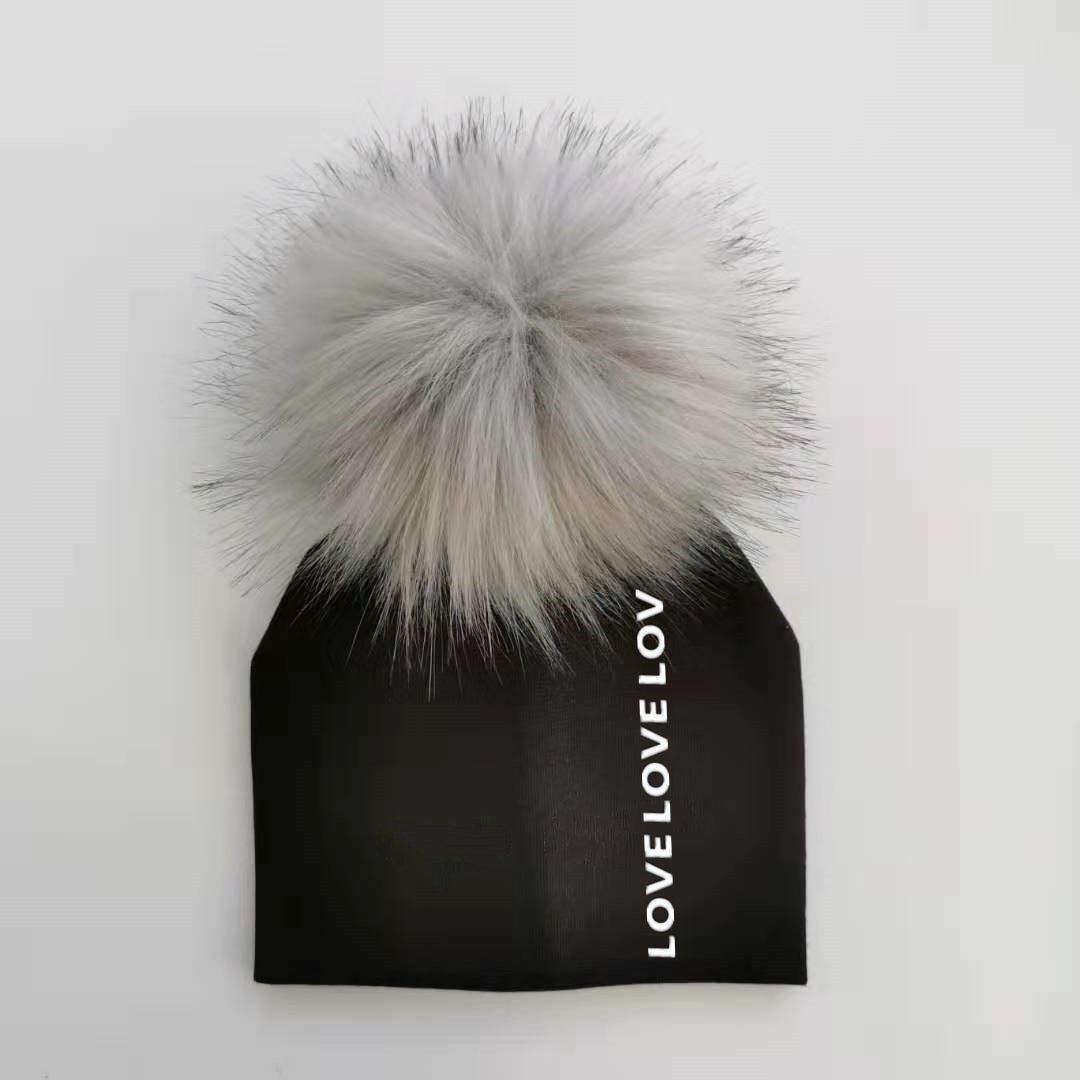 Newborn Kids Cotton Hats Cap With Pom Children's Hat Boy Accessories Toddler Caps Stevvex