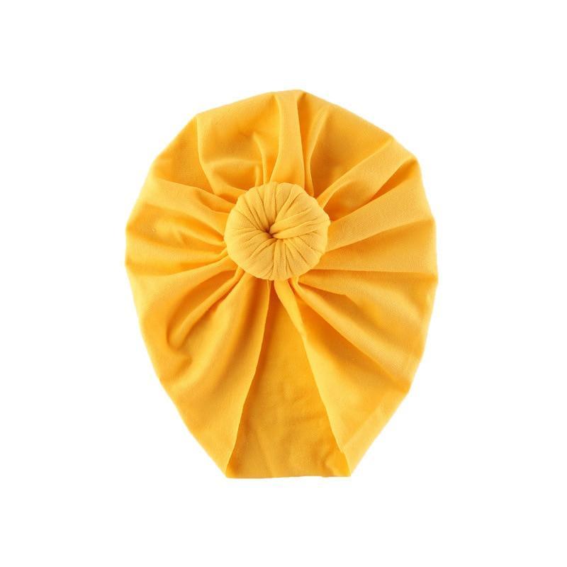Infant Baby Headbands Solid Cotton Knot Turban Headband For Girls  Beanie Hat Headwear For Girls Stevvex