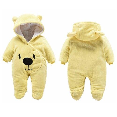 Newborn Winter Hoodie Baby Rompers Outwear Infant Baby Jumpsuit 3M -12M For Girls and Boys Winter Romper Stevvex