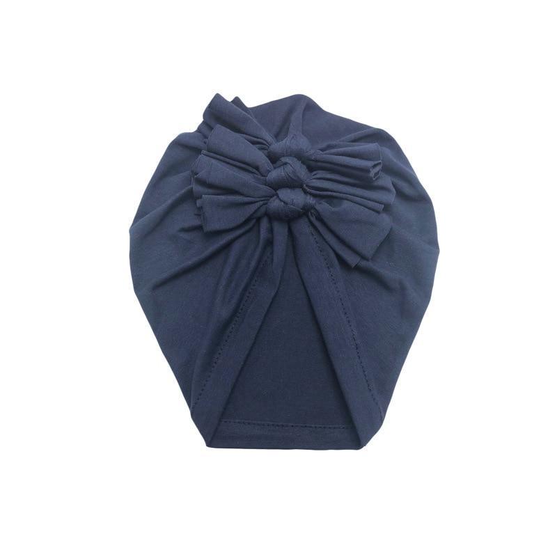 Luxury Modern Baby Headband Hat Bowknot Print Cotton Stretchy Turban Headband Infant Head Wrap Beanie Hat  For Babies and Kids Stevvex
