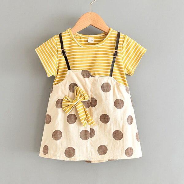 Modern Baby Newborn Toddler Girls Summer Tutu Dress With Printing Princess Dresses Sundress And Hat Stevvex