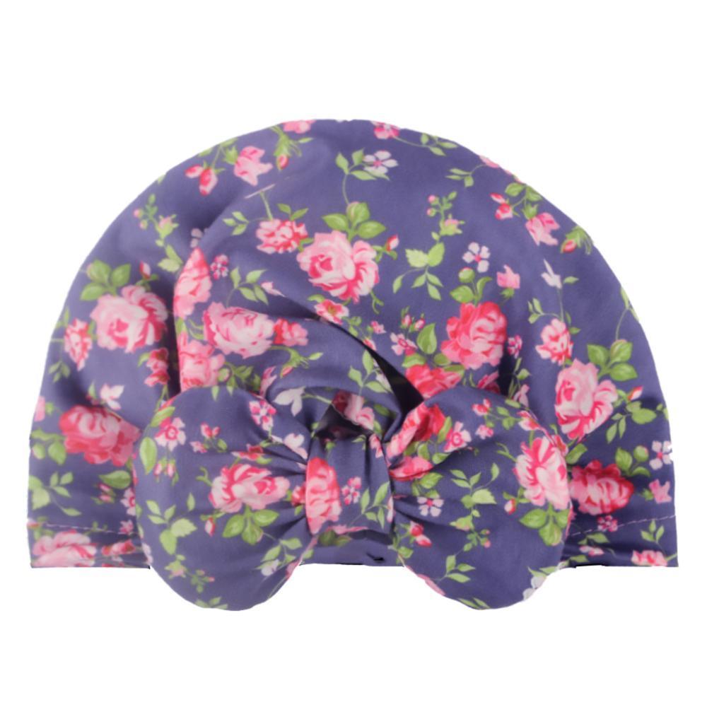 Luxury Modern Donut Baby Beanie Turban Hat Baby Cap Cotton Fruit Print Floral Toddler Baby Girl Cap Design Stevvex