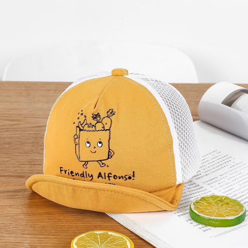 Luxury Summer Newborn Baby Sun Hat Cotton Beret Hat Cartoon Striped Bear Snapback Baseball Cap Baby Hats For girls and Boys Kids Stevvex