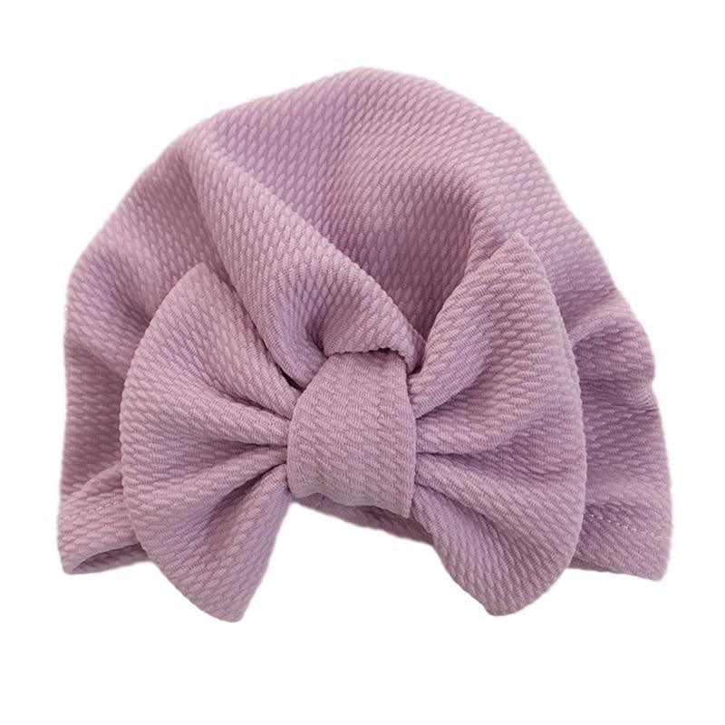 Modern Turban Baby Girls Bow Turban Hats Cotton Kids Beanie Children Hats Accessories For Girls Baby Stevvex