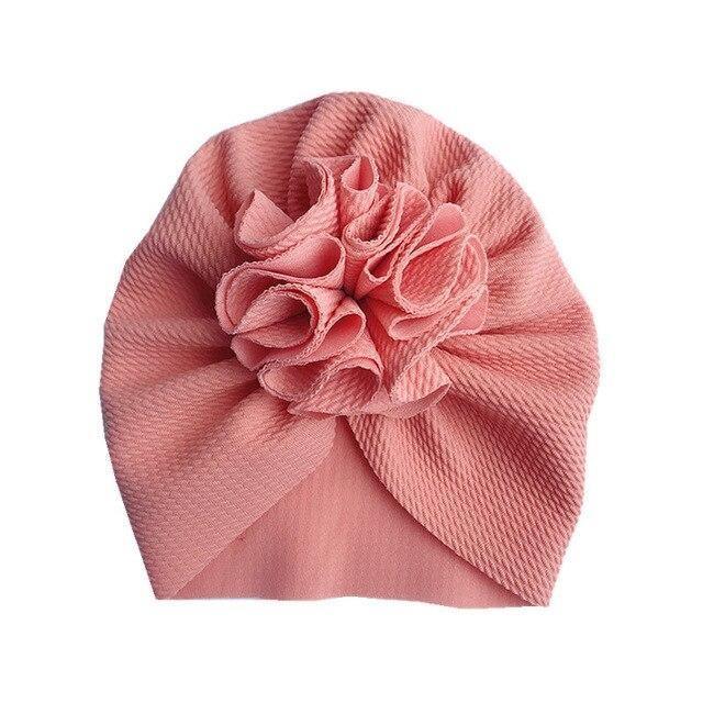 Flower Baby Hat Soft Cotton Hat Turban for Baby Girl Infant Toddler Newborn Baby Cap Headwraps Stevvex