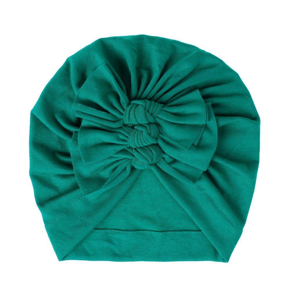 Modern Handamde Toddler Baby Boys& Girls Turban Head Wrap Beanie Cotton Hat Solid Cap Headband For Kids Stevvex