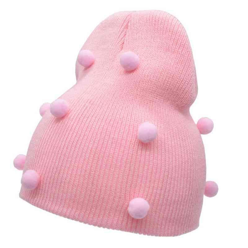 Modern Trend Big Bows Knitted Baby Girl Hat Cap Warm Kids baby winter Hat For Girls Stevvex