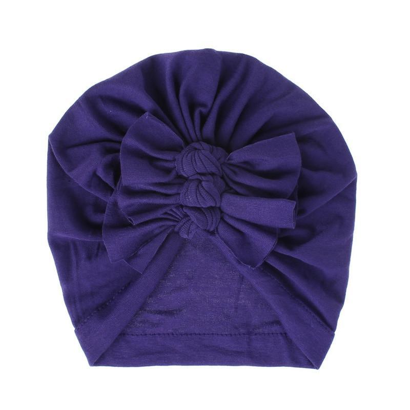 Modern Turban Baby Girls Bow Turban Hats Cotton Kids Beanie Children Hats Accessories For Girls Baby Stevvex
