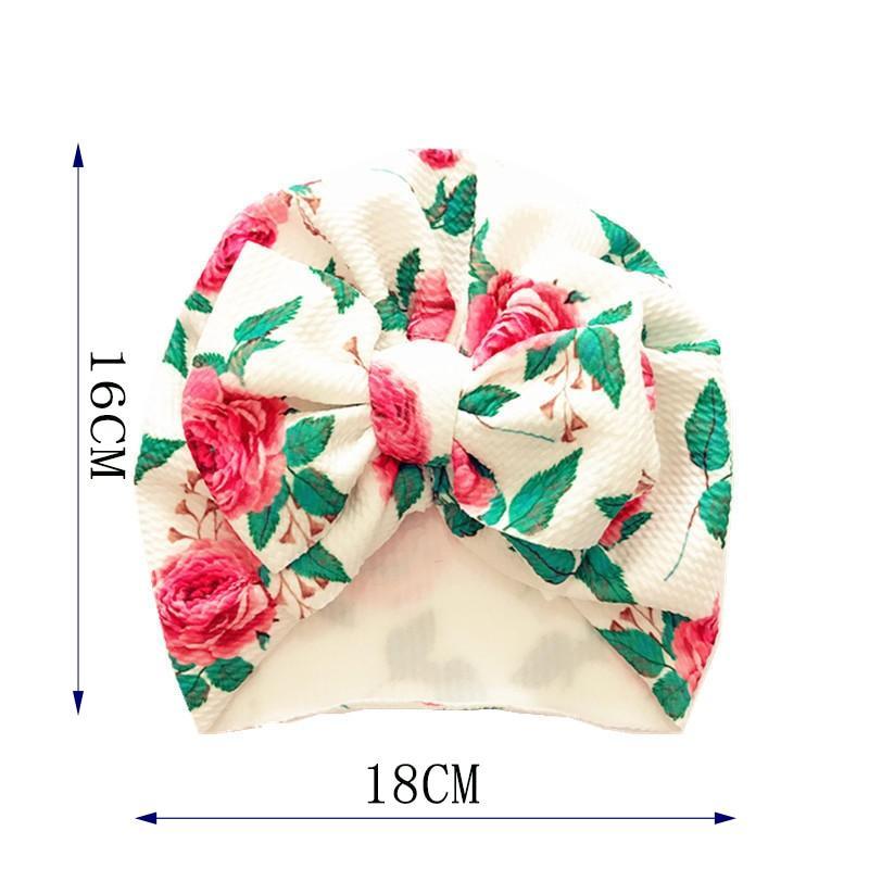 Elegant Flower Baby Hat Toddler Turban Head wraps Kids Bonnet Hat Newborn Baby Hat For Baby Girls Stevvex
