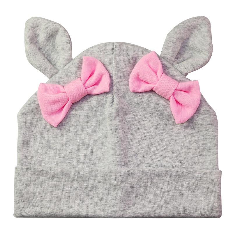 Baby Girl Hat Rabbit Ear Hat For Girls Cotton Bow Knot Children's Cap Toddler Kids Hats Cartoon Hats Stevvex