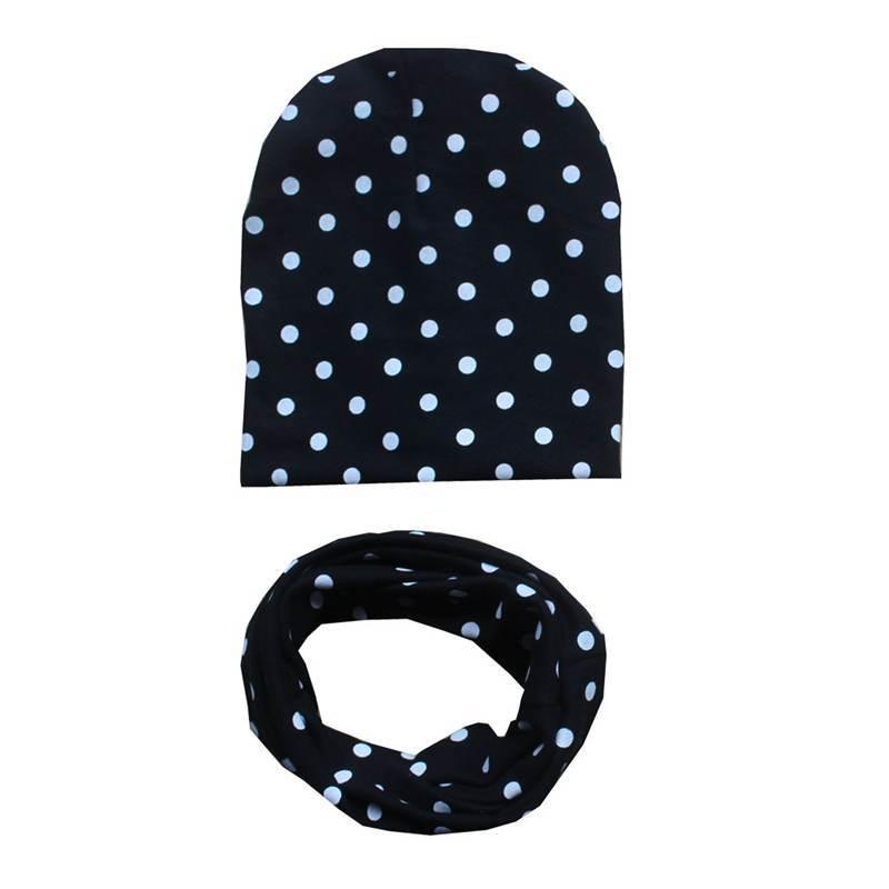 Modern Children Hat Scarf Set Camouflage Print Cotton Baby Beanie Collar for Baby Boy/Girl Cap Kids Warm Hats Scarves Design Stevvex