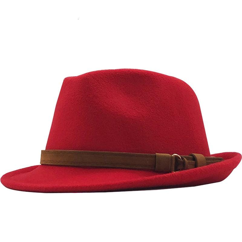 New Casual Women Men Fedora Hat For Winter Autumn Women's  Vintage Hat With Belt Buckle For Men Home Party Daily Clothing Accessories Elegant Men Hat Stevvex