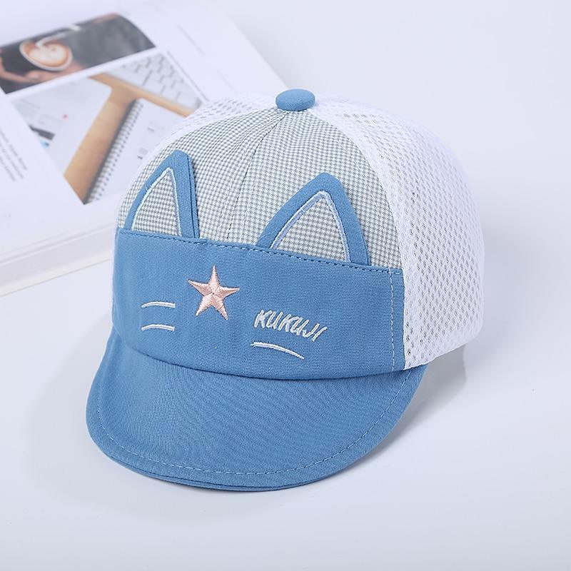 Luxury Summer Newborn Baby Sun Hat Cotton Beret Hat Cartoon Striped Bear Snapback Baseball Cap Baby Hats For girls and Boys Kids Stevvex