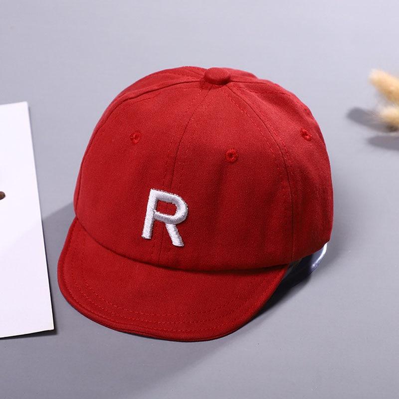 Cotton Baby Adjustable Letter Baseball Caps For Boys & Girl Hats Children Snapback Hip-Hop Sun Hat In Modern Style Stevvex