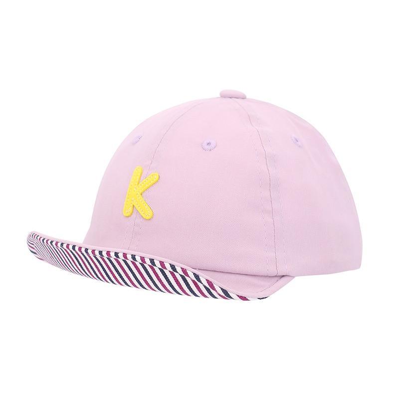 Cartoon Bear Baby Hat Cap Adjustable Baseball Cap Cute Striped Cotton Kids Sun Hat for Baby Boys Stevvex