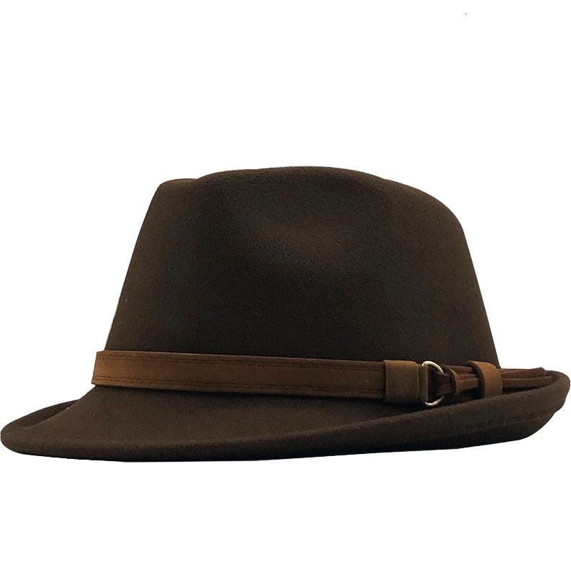 New Casual Women Men Fedora Hat For Winter Autumn Women's  Vintage Hat With Belt Buckle For Men Home Party Daily Clothing Accessories Elegant Men Hat Stevvex